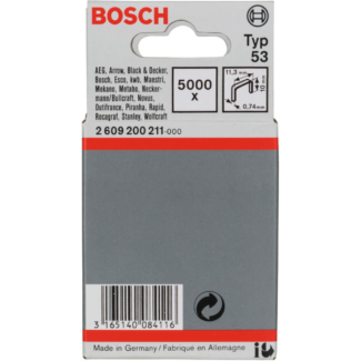 Bosch - Spajalica od tanke žice tip 53 11,4 x 0,74 x 10 mm - 2609200211