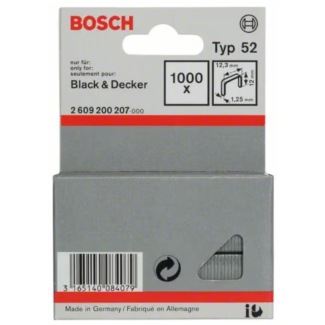Bosch - Spajalica od tanke žice tip 52 12,3 x 1,25 x 12 mm - 2609200207