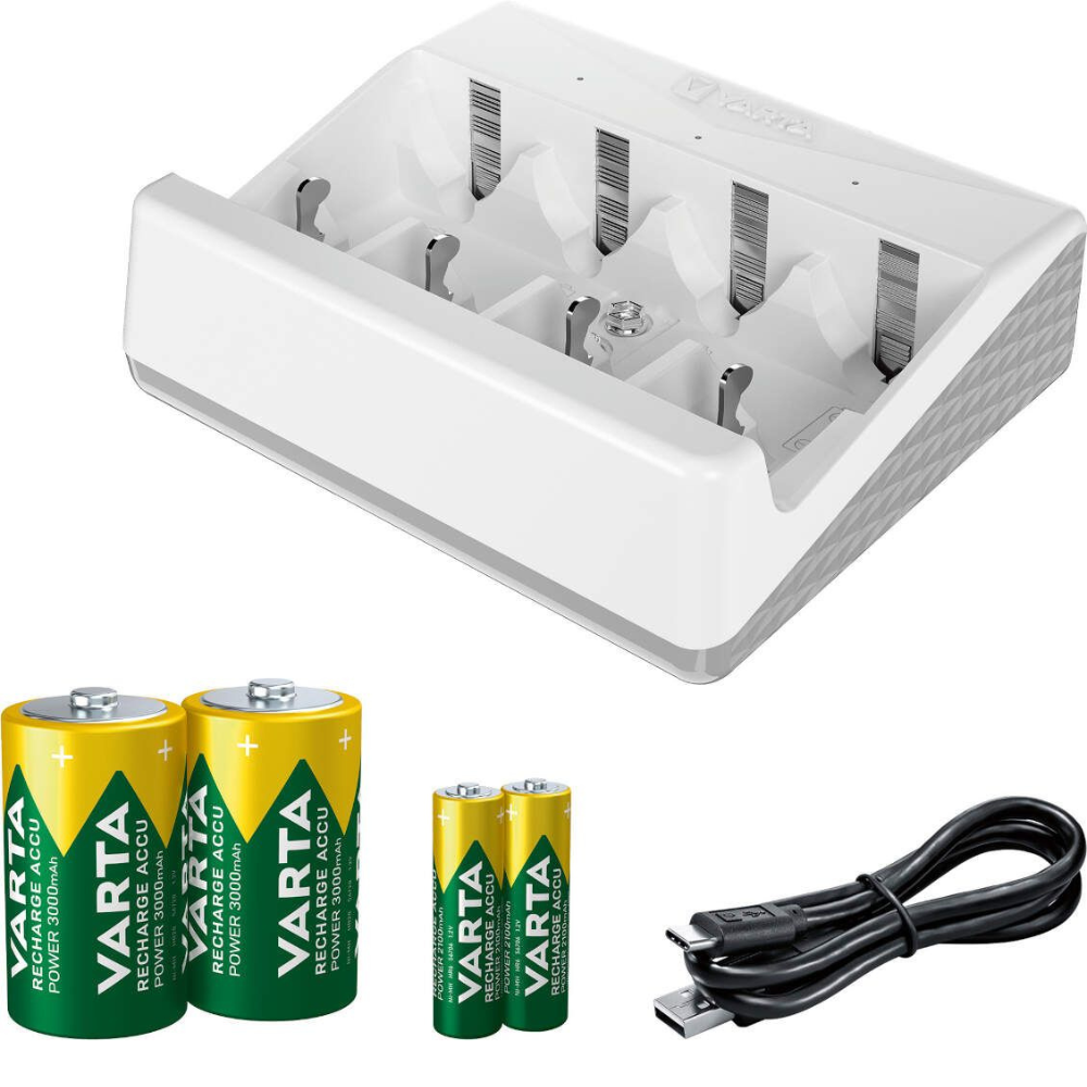 Bosch - Set punjač baterija Varta C1 NiMH + 2xHR20 3000mAh + 2xHR6 2100mAh - 1600A032E9