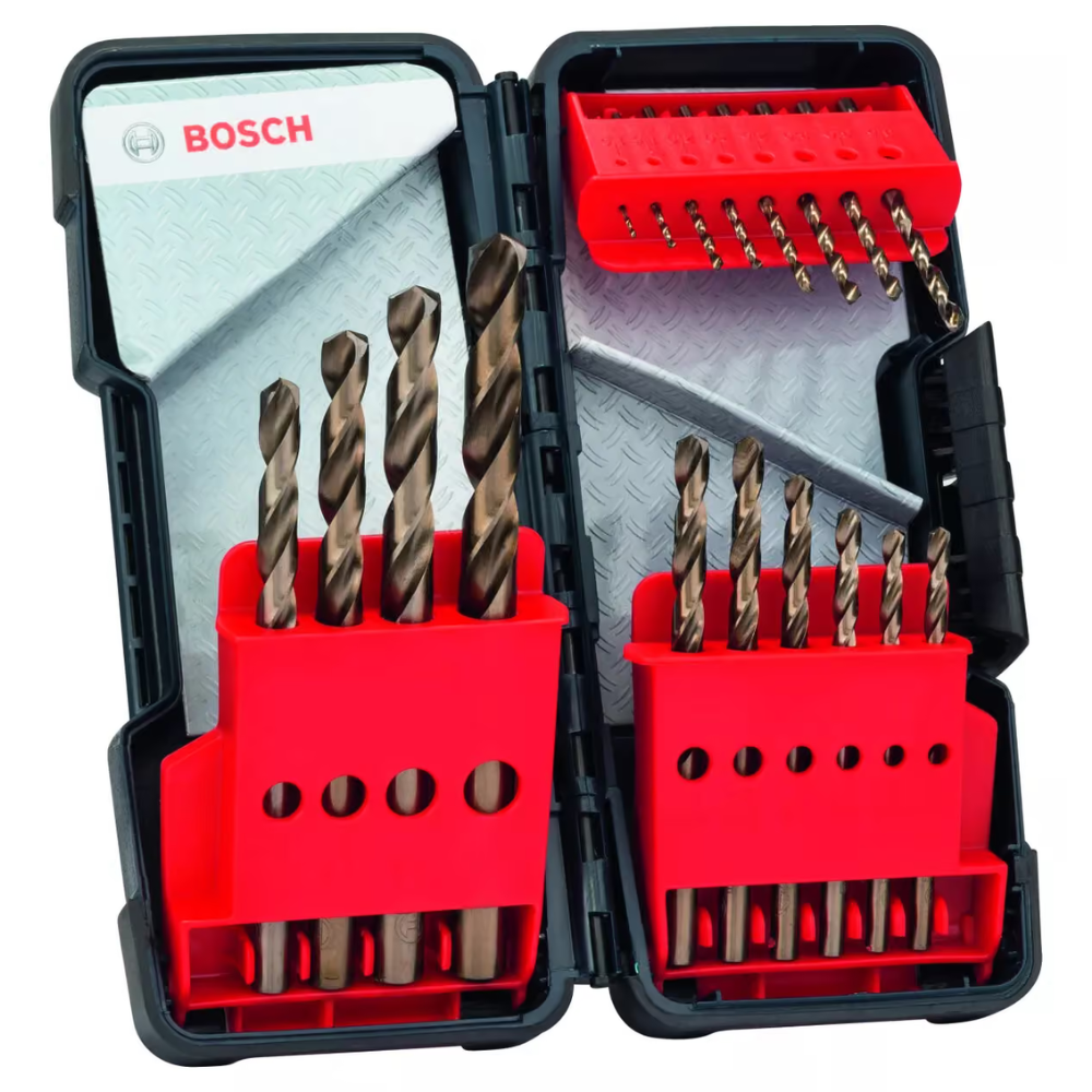 Bosch - Toughbox set nastavaka burgija za metal HSS-Co, DIN 338, 135°, 1–10 mm, 18 komada - 2607017047