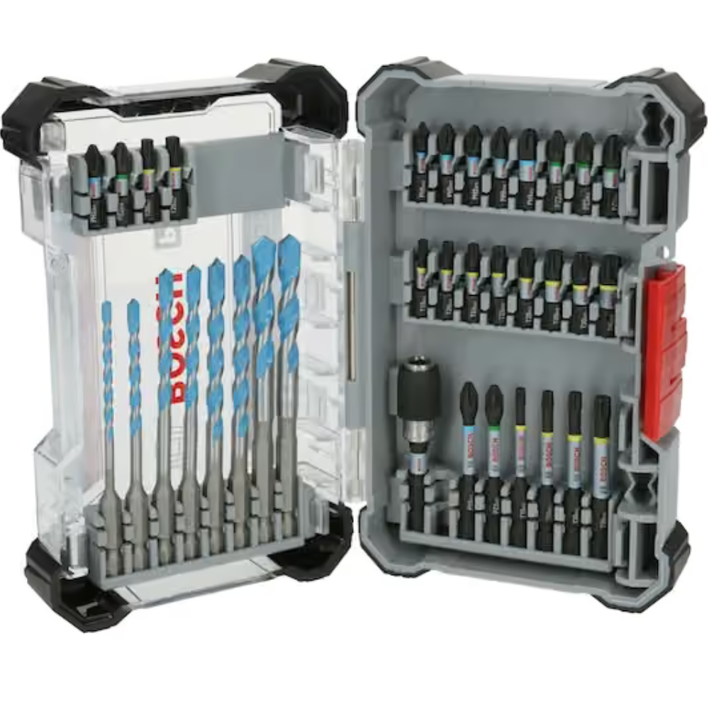 Bosch - PRO Impact mešani set za zavrtanje i bušenje u raznim građevinskim materijalima, 35 kom. - 2608521U82