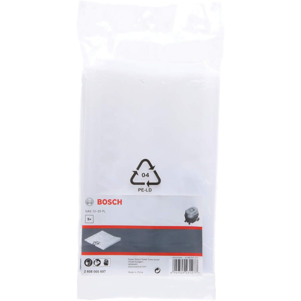 Bosch - Plastične kese za GAS 12-25 PL pakovanje od 5 kom. - 2608000697